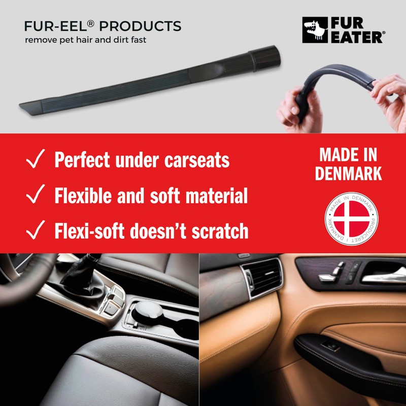 FUR-EEL 16.5-inch Flexible Crevice Cleaning Tool | Long Vacuum Attachment