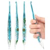 Coopay Crochet Hooks, Ergonomic Crochet Hook with Floral Plastic Grips,