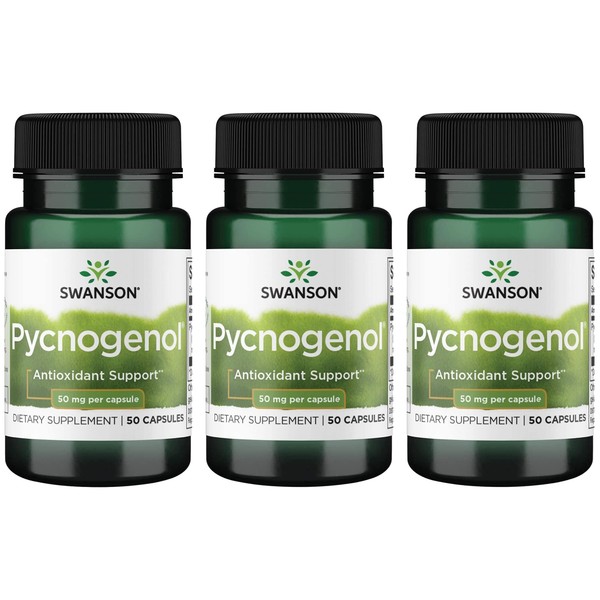 Swanson Pycnogenol 50 mg 50 Caps 3 Pack