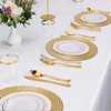 MAONAME 13" Gold Charger Plates Set of 12, Table Chargers