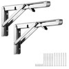 Pack of 2 Folding Heavy Duty Wall Brackets 200 mm