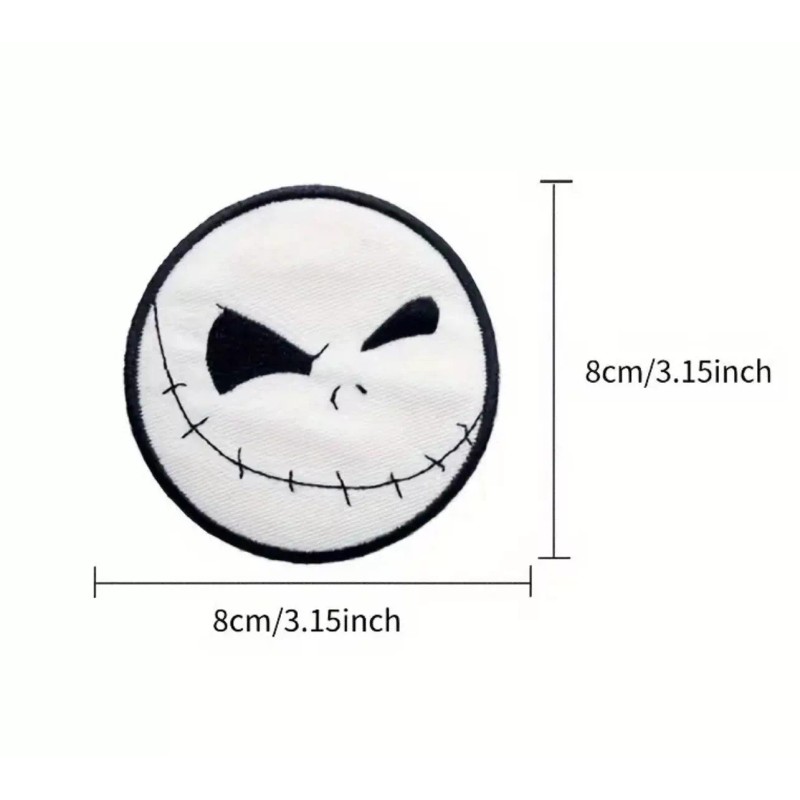 Unbranded Naughty Jack Skellington Nightmare Before Christmas Embroidered Iron On