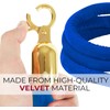 4PCS Blue Velvet Rope 6.5FT – 6.5FT Velvet Ropes Blue
