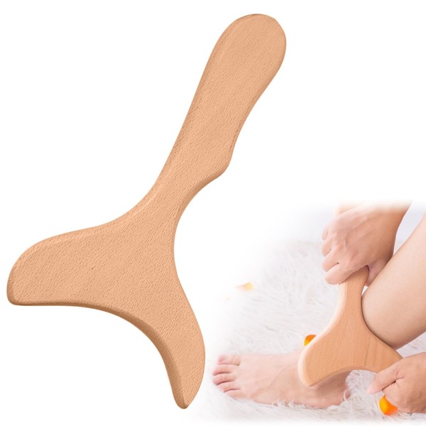 Massage Paddle for Maderotherapy and Lymphatic Drainage, Wooden Massage, Hand