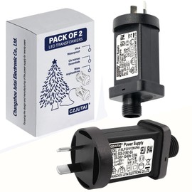 2 pcs PremierAdapter Power Supply for CZJUTAI JT-EL/FC 31V 12W /9W /7.2W /6W /4.5W /3.6W -IP44 Christmas Lighting, 8 Modes, Memory Multi Function Control Box [C5D2]