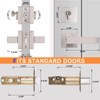 Probrico Brushed Nickel Exterior Door Locksets with Deadbolt, Front Door