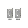 QCAA Heavy Non-Mortise Butterfly Hinge for Mobile Home/RV, 3.5", Removable