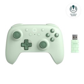 8Bitdo Ultimate 2C Wireless Controller for Windows PC and Android, with 1000Hz Polling Rate, Hall Effect Sensing Joysticks and Hall Triggers, and Remappable L4/R4 Bumpers (Green)