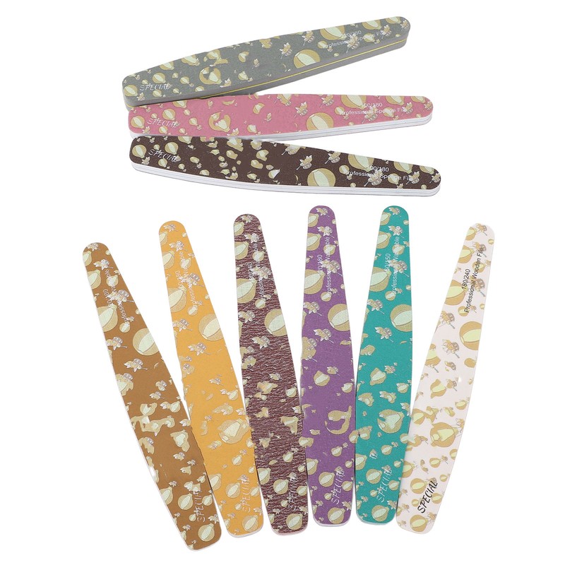 9PCS Nail File Professional Nail Art Sanding Strips Polishing Tools
