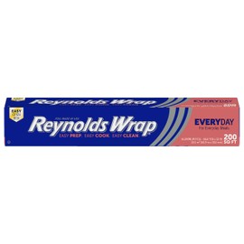 Papel Aluminio Reynolds Wrap, 200 Pies Cuadrados | 12 Inch Kitchen Foil Roll, Grill And Freezer Safe, Ideal For Foil Packets, Grilling, Home Cooking, 