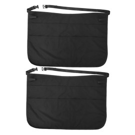 Baluue 2pcs Hairdresser Aprons with Adjustable Waist Belt Multi Pocket Design for Scissors and Combs Clip Barber Shop Apron Easy Clean Material for Salon Professionals