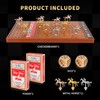 Fujmape Metal Horse Racing Board Game Card Board Game Luxury