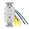 Leviton 15A-125V Extra-Heavy Duty Industrial Grade Leaded Duplex Tamper-Resistant Self-Test