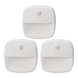 3pcs Wireless Battery Powered Motion Sensor Night Light 6.56ft Detecting Distance Night Light for Hallway Stairs