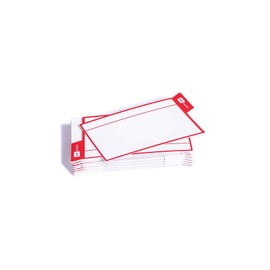 PATboard Scrum Board and Kanban Board - 16 Task Cards Medium - with nanocups® for Glass - Red