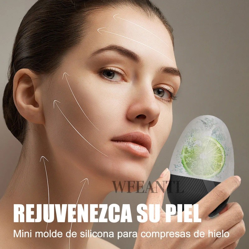 Rodillo Silicón Hielo Para Masaje Facial Reutilizable