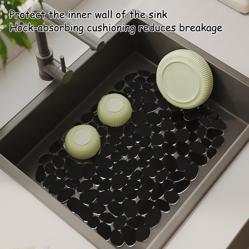 Echehi 2 Pack Sink Protector Mat, 40 x 30 cm