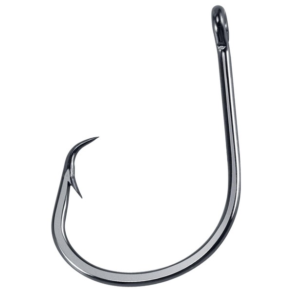 Dr.Fish 50 Pack in-line Circle Hooks, Straight Shank Octopus Hooks,