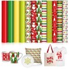 Whaline 12 Sheet Christmas Heat Transfer Vinyl Red Green Cartoon