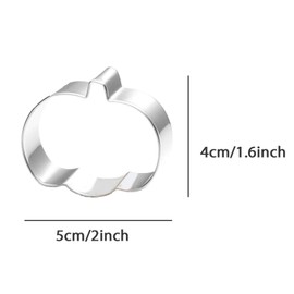 WJSYSHOP Mini Pumpkin Cookie Cutter Stainless Steel - Small Size