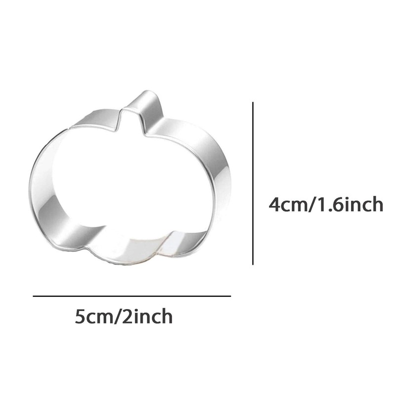 WJSYSHOP Mini Pumpkin Cookie Cutter Stainless Steel - Small Size