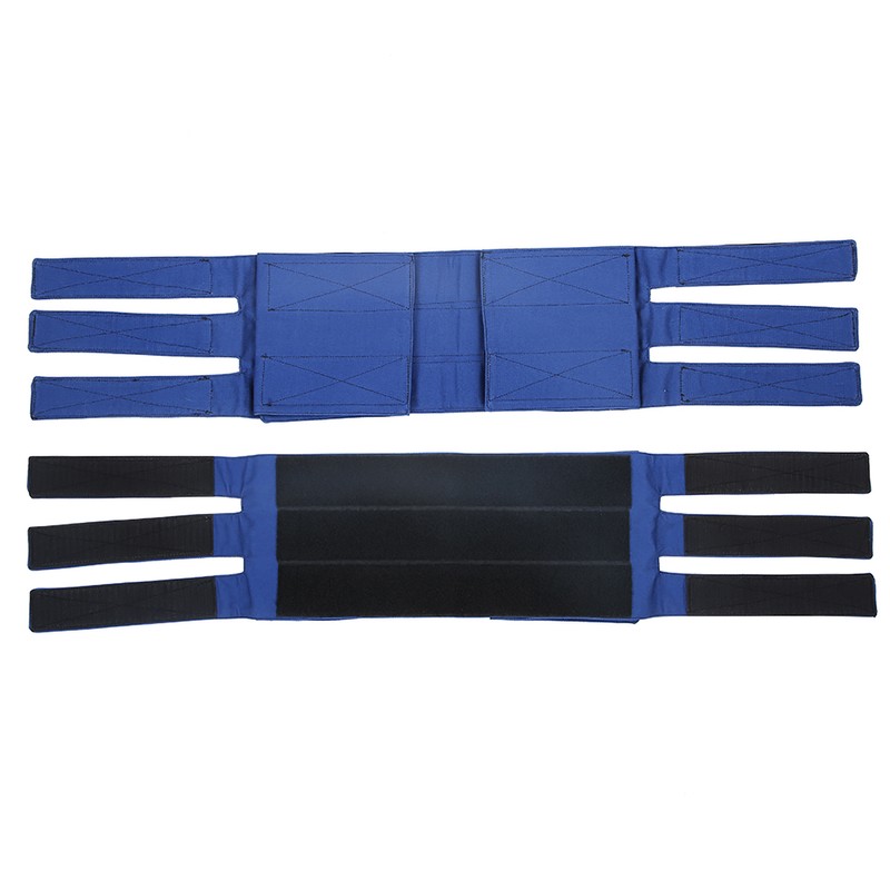 Wheelchair Footrest Non‑Slip Adjustable Leg Restraint Strap Seat Belt (Blue