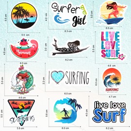 Surf Sticker Aloha Decoration Vinyl Surfing Stickers Sticker vsco for Water Bottles Skate Skateboard Car Vans Laptop