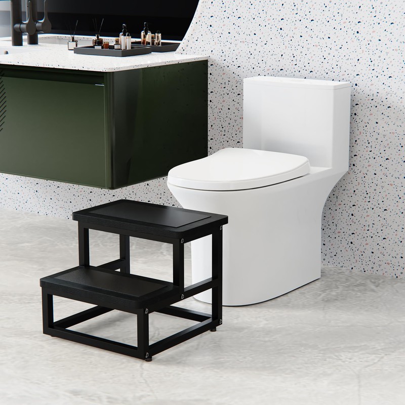 SZLHANJZ Step Stool, Bedside Steps for High Beds with Round
