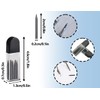 KAPSING 120 pieces 2B 2 mm compass replacement refills compass
