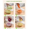 Kitchen Mandoline Vegetable Slicer, Potato Veg Slicer with Cleaning Brush,