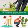 Weed Puller Tool, Stand-up Weeder with 3 Steel Headl(4-Claw) with