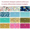 ABC life 12 Pack Cash Envelopes Budgeting System Waterproof Unique