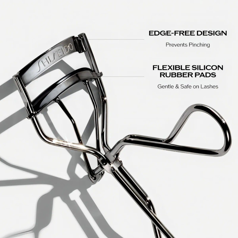 Encrespador de pestañas Shiseido eyelash curler plateado