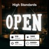 31'' x 11" Large LED Open Signs for Buisness, Remote