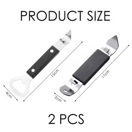 2 Pieces Stainless Steel Bottle Opener, Kitchen Tools, Manual Can Opener, Bar Supplies.