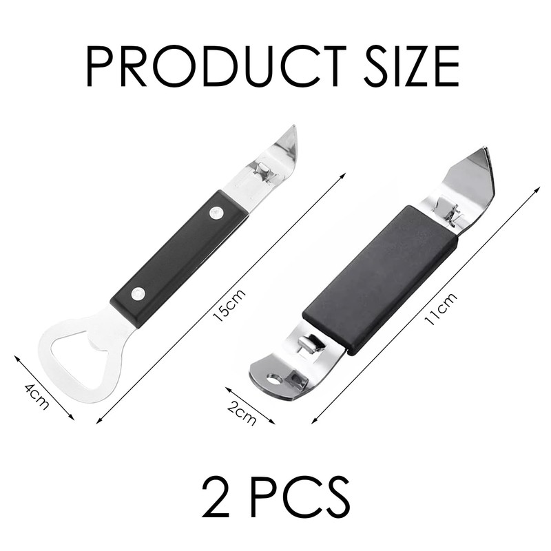 2 Pieces Stainless Steel Bottle Opener, Kitchen Tools, Manual Can