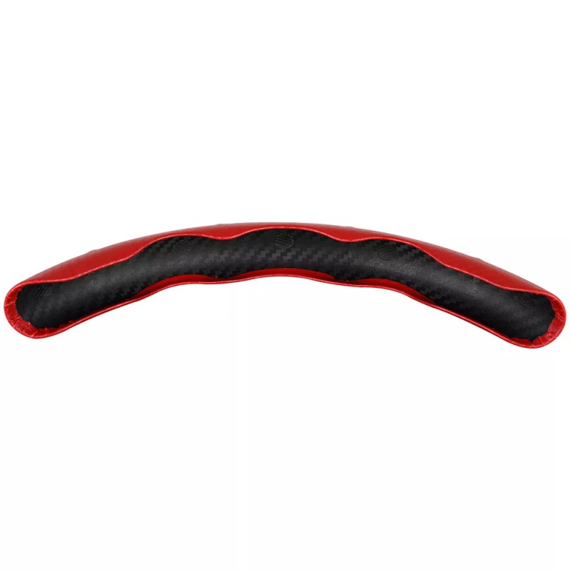 KEEPDSGN 15''Car Steering Wheel Cover Leather Non-Slip Carbon Fiber For