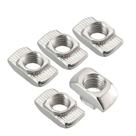 100 x M4 Hammer Nut 6 Made of Nickel-Plated Steel, T-Nut 2020 Aluminium Profile 3D Printer CNC