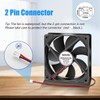 WDERAIR Small 60mm x 25mm DC 12V Brushless IP67 Waterproof