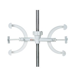 Burette Clamp - Double - Fits 10mm or 12.5mm Rods - Polypropylene Plastic