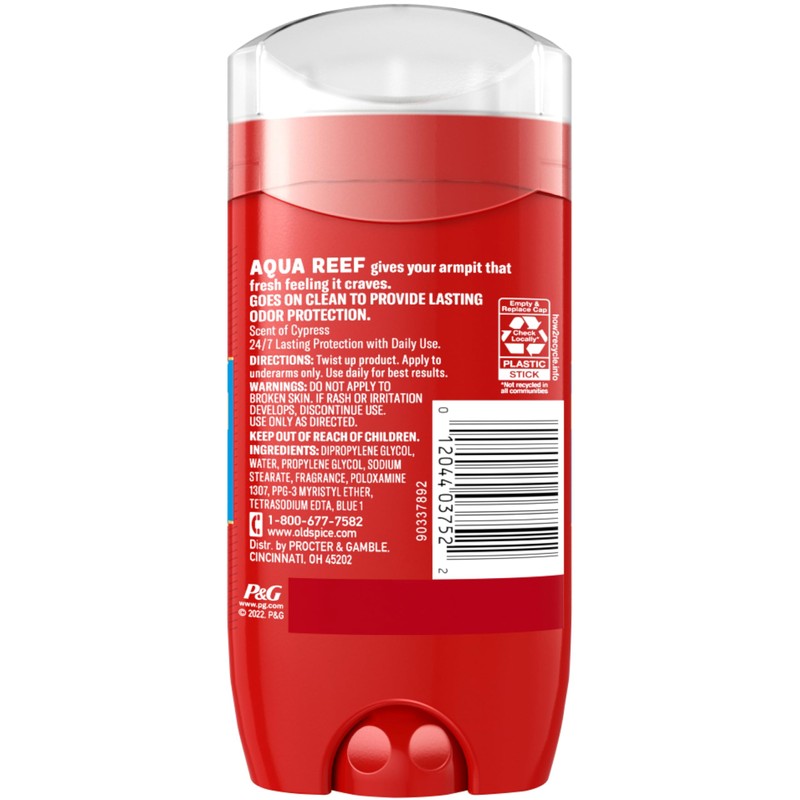 Old Spice Red Zone Deodorant Solid, Aqua Reef 3 oz