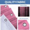 AAtter 4 Piece Pink and Black Shower Curtain Set Get