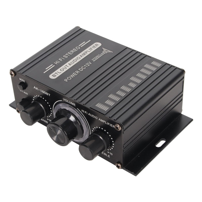 Bluetooth 5.0 Power Amplifier Clear Sound Quality Aluminium Alloy 20Hz