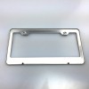 KA T304 Chrome Polished Lotus Laser Etched Engraved License Plate