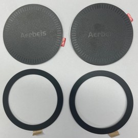 2PCS Magnetic Metal Plates 2 Metal Rings - Accessory for Aerbeis Folding Magnetic Phone Holder Mount