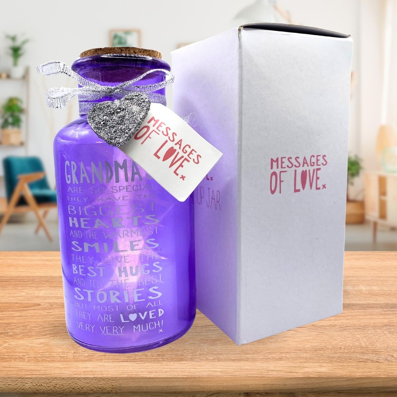 Messages Of Love Light Up Jar Grandma | Birthday Unisex