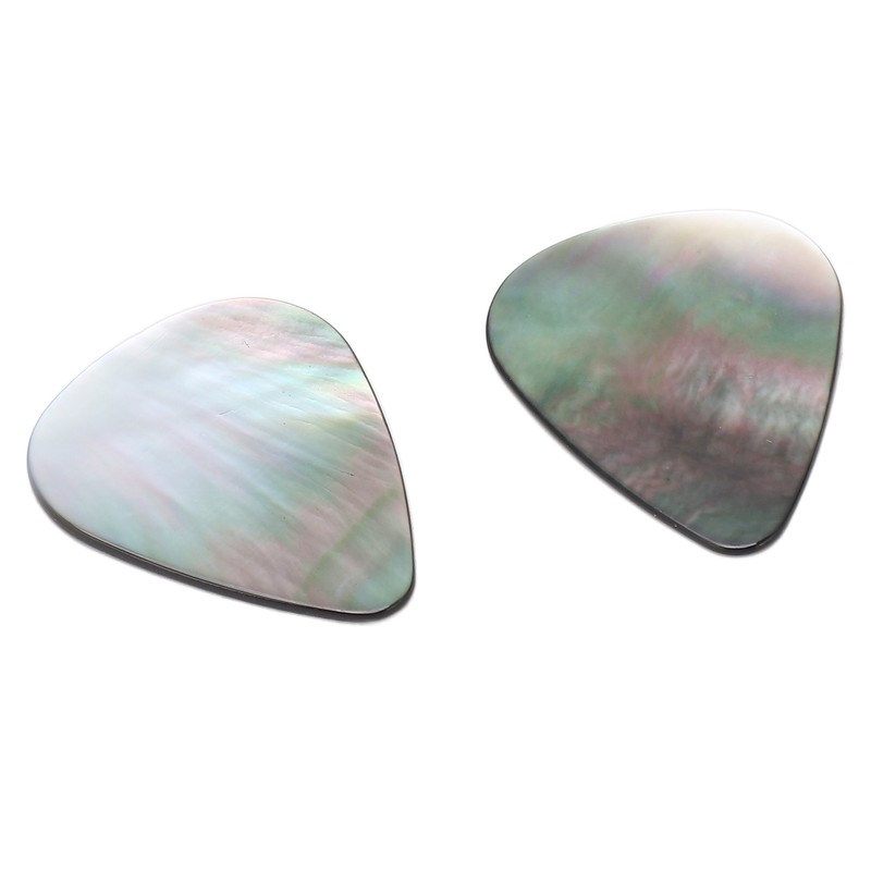 2PCS Set Guitar Picks Shell Teardrop Shaped Acoustic Guitar Picks