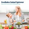 SveBake Stainless Steel Salad Spinner, 4.2 Qt Vegetable Washer, BPA-Free