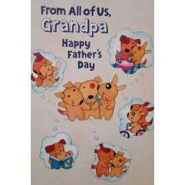 American Greetings Father's Day Card For Grandpa From All Of Us F52