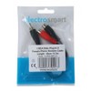 electrosmart 1 RCA Phono Male Plug to 2 RCA Phono